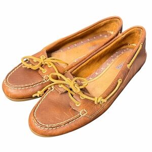 Sperry Top-Sider Brown Leather Boat Shoes | Women’s Classic Loafers - Size 8.5